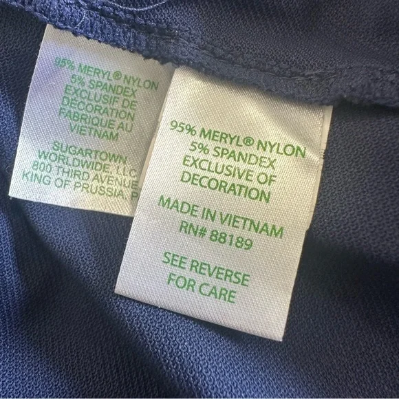 Lilly Pulitzer Martina Luxletic Knit Collared V-Neck Sleeveless Ruffle Top Small - Picture 11 of 12